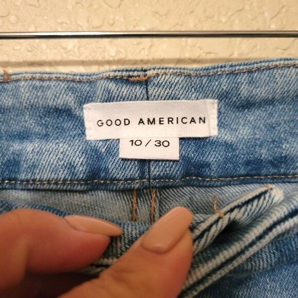 Good American Womens Jeans Blue 10/30 Good Curve Skinny Crop NEW - Picture 3 of 9